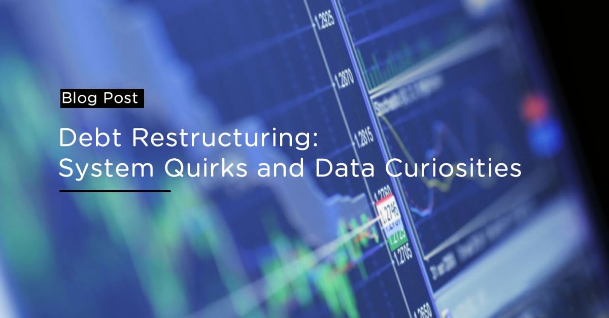 Debt Restructuring: System Quirks and Data Curiosities