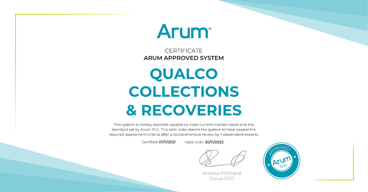 QUALCO-Arum Certificate